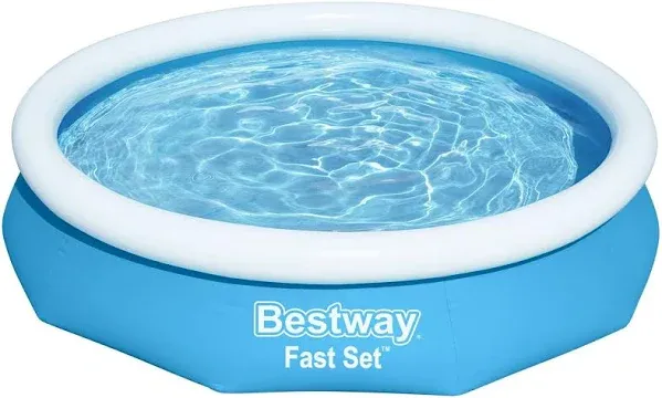 Bestway Fast Set 10ft. Wide Round Inflatable Pool Set