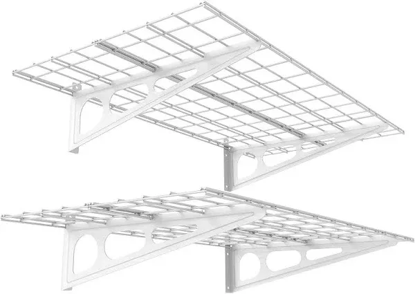 FLEXIMOUNTS 2-Pack Wall Shelf Garage Storage Rack