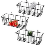 Gddochn 3 Pack Wall Grid Panel Hanging Wire Basketwall Storage And Display Basketgrid Wa