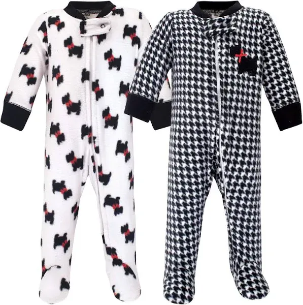 Hudson Baby Fleece Sleep and Play Scottie Dog