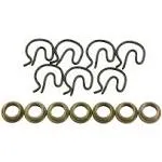 Quality Steel Shifter Bushings with Spring Clips Replacement Set 3327302