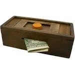 Puzzle Box Enigma Secret Discovery - Money and Gift Card Holder in A Wooden Magic Trick Lock