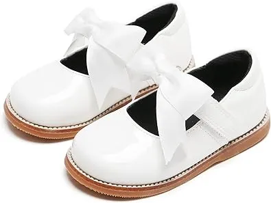 Kiderence Toddler Little Girls Mary Jane Dress Shoes School Oxford for Girls Flats