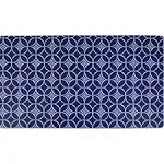 16" x 28" Drymate Pet Bowl Placemat, Indigo Navy/White