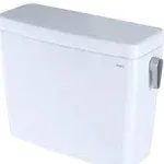 TOTO Drake 1.28 GPF Toilet Tank with Right-Hand Trip Lever, Cotton White - ST776ER#01