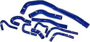 Mishimoto MMHOSE-CIV-88BL Silicone Radiator Hose Kit Compatible With Honda Civic 1988-1991 Blue