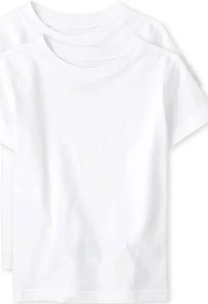 NEW, Childrens Place boys 2 pack layering white t-shirt. Size LARGE 10-12. 2Pack