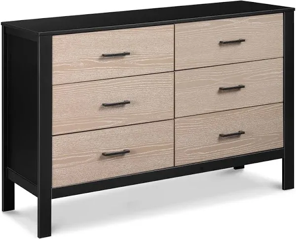 DaVinci Radley 6-Drawer Dresser - White & Coastwood