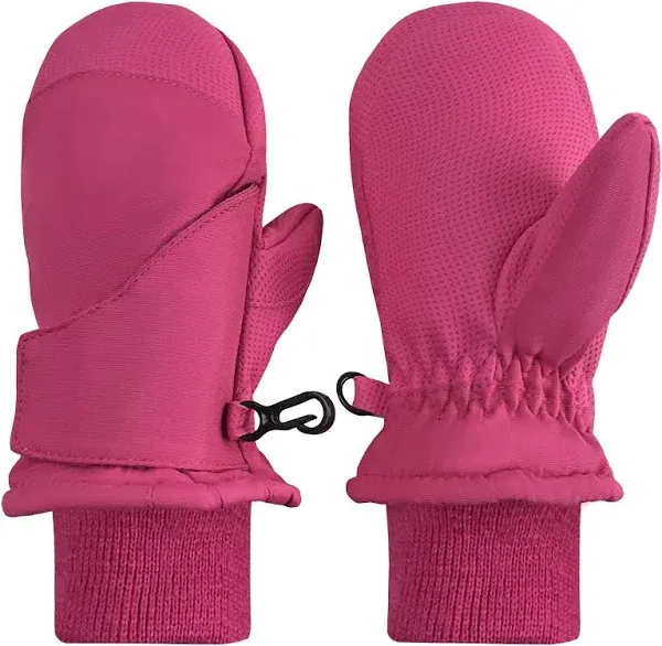 N&#039;Ice Caps Kids Toddler Baby Waterproof Mittens - Thinsulate Easy-On wrap L/XL