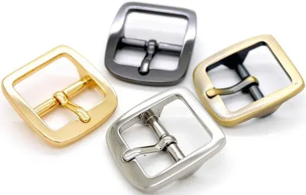 3/4 Inch Single Prong Belt Buckle Square Center Bar Buckles Craft Accessories SC