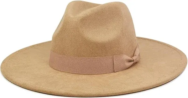 Fluffy Sense Women's Big Wide Brim Felt Fedora Hat