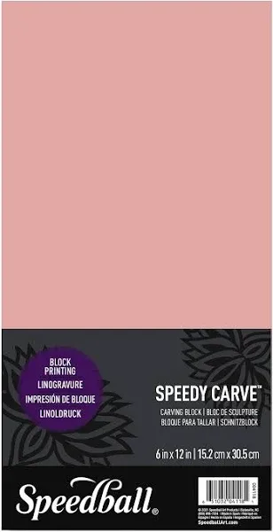 Speedball Speedy-Carve Block, 6 in by 12 in, block printing, stamp