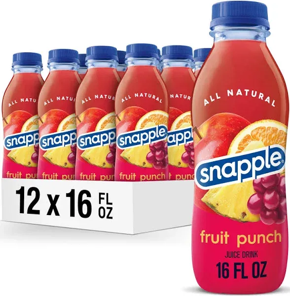 Snapple Fruit Punch Juice Drink Pack of 12