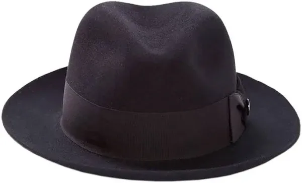 Stetson Chathwm Wool Felt Fedora Black