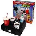 Cup Cozy Pillow Cup Cozy Deluxe Pillow (Black)- As Seen On TV-The World's Best Cup Holder! Keep Your Drinks Close and Prevent Spills. Use It