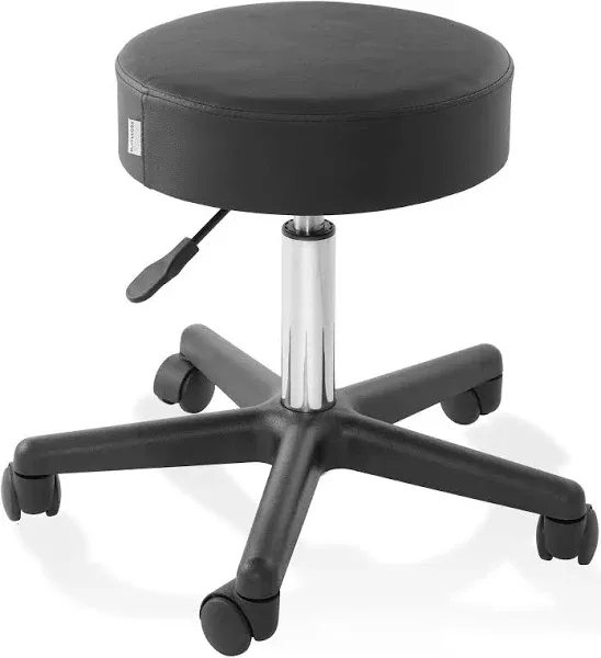 Saloniture Rolling Hydraulic Salon Stool - Adjustable Swivel Chair for Spa, Shop, Salon, Massage, Medical, Work or Office