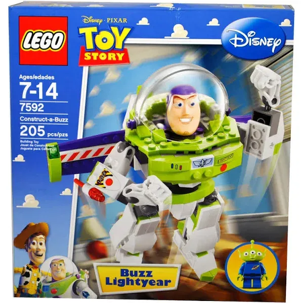 Disney Lego #7592 Toy Story Construct-a-Bu<wbr/>zz Empty Box Only Character