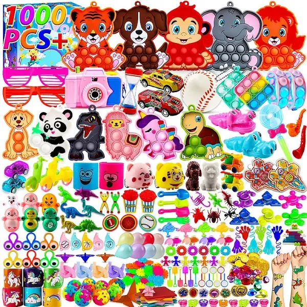 KissFuture 1000 PCS Party Favors for Kids Fidget Toys Bulk Goodie Bags Stuffers for Kids