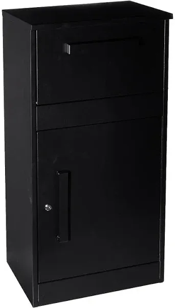 Qualarc WF-PB003 ParcelDefender Freestanding Locking Parcel Drop Box, Black