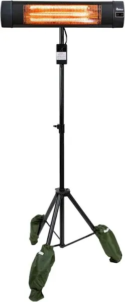 Dr Infrared Heater DR-338 Carbon Infrared Patio Heater with Tripod, Black, 23...