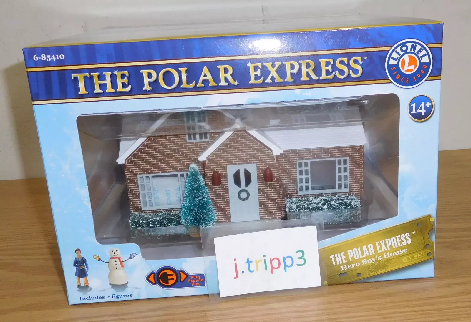 LIONEL 6-85410 POLAR EXPRESS HERO BOY&#039;S HOUSE TRAIN ACCESSORY O GAUGE PLUG PLAY