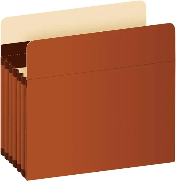 Expanding Accordion File Pockets, Extra Durable, Expands 3.5&#034;, Letter Size, R...