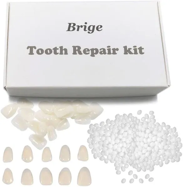 Brige Temporary Tooth Repair Kit for Filling The Missing Broken Tooth and Gaps-Moldable Fake Teeth and Thermal Beads Replacement Kit