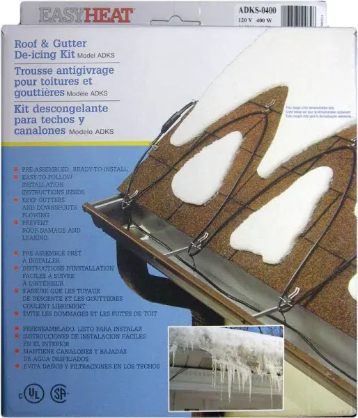 Easy Heat ADKS-400 80-Foot Roof Snow De-Icing Kit