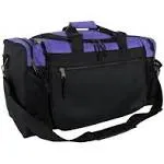 Dalix 20 inch Sports Duffle Bag with Mesh and Valuables Pockets Purple