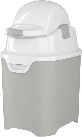 Foundations Mini Diaper Pail with Airtight Lid - Durable & Odorless Diaper Disposal, Large Capacity, Holds up to 30 Newborn Diapers, Refill with Any Bags - Pink