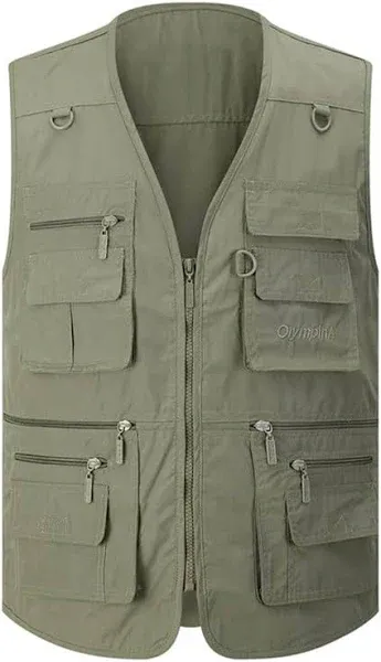 Gihuo Men's Fishing Vest with Pockets