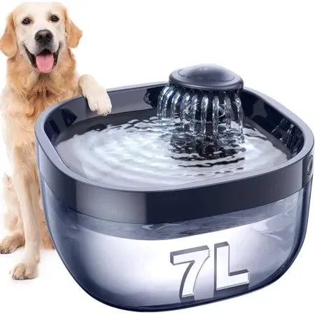 7L/1.8Gal Dog Water Fountain