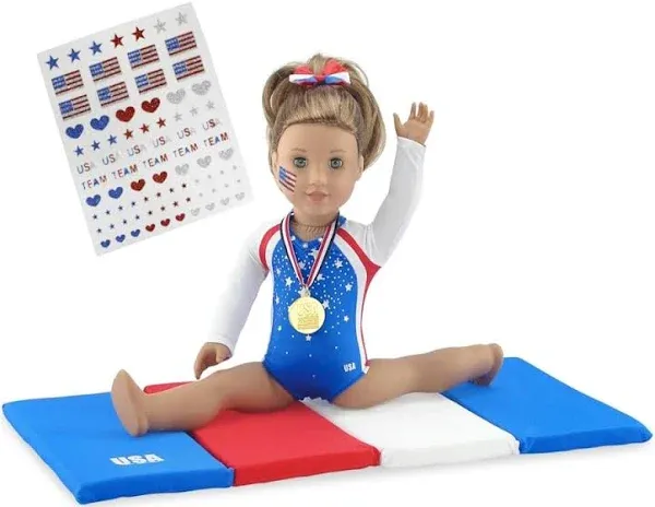 Emily Rose Doll Clothes,18 Inch Gymnastics Sports Outfit for Dolls, Doll... 