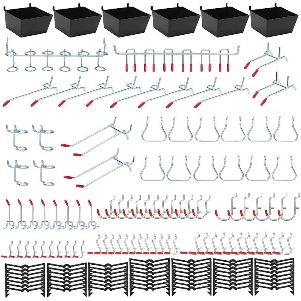 148PCS Pegboard Accessories Organizer Kit, Pegboard Bins, Pegboard Set