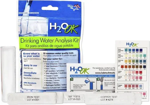 LabTech LT5010 H2O OK Drinking Water Analysis Kit