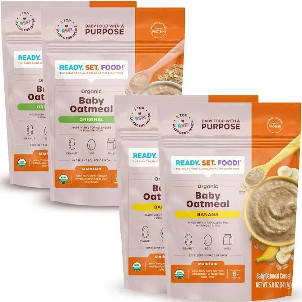 Ready Set Food Organic Baby Oatmeal Cereal