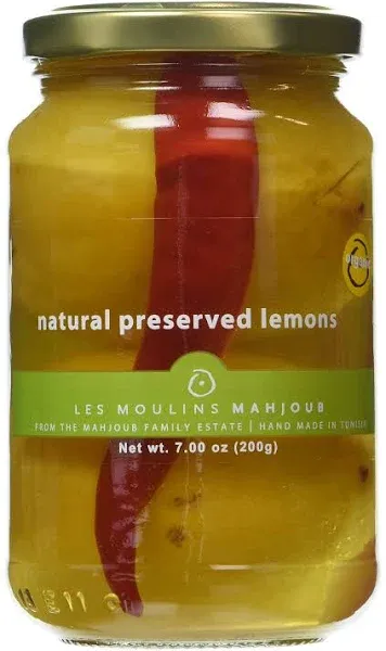 Les Moulins Mahjoub Organic Preserved Lemons - 7 oz jar