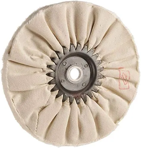 D2518 6-Inch by 12 Ply by 1/2-Inch Hole Soft Airway Buffing Wheel