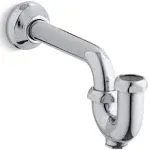 Kohler K-8998-CP Polished Chrome Adjustable P-Trap with Tubing Outlet