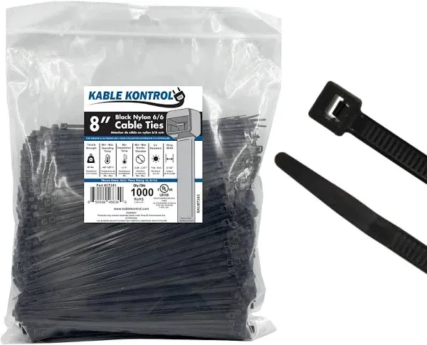 Black Zip Ties - UV Resistant