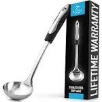 Zulay Kitchen Stainless Steel Cooking Utensil - - Durable Gadgets - Metal - Easy