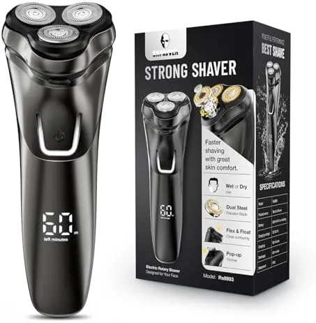 Electric Razor for Men, Electric Shaver for Men, Rechargeable Wet Dry Shaver ...