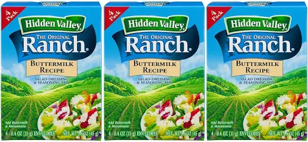 Hidden Valley Buttermilk Ranch Salad Dressing Seasoning Mix