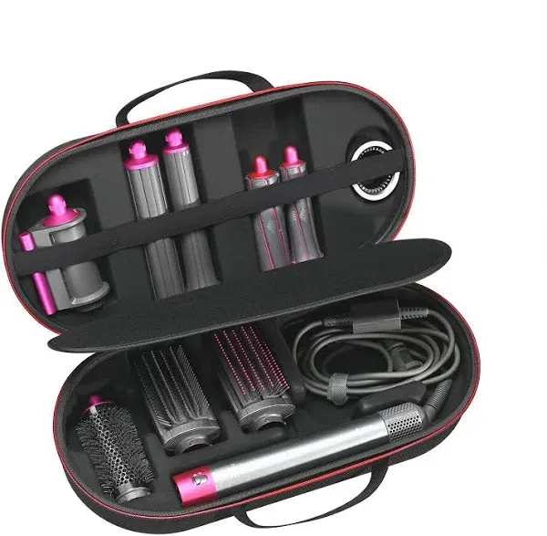 RLSOCO Hard Case for Dyson Airwrap Complete Long/Complete Styler HS08 HS05 HS01 - Fits 4pcs Long Barrels or Short Barrels (Case Only,Hair Styler is not Included)