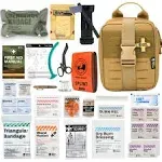 RHINO RESCUE IFAK Trauma First Aid Kit, FSA HSA Eligible, Medical Pouch for C...