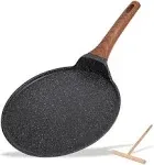 adamsbargainshop.com 9.5 Inch Nonstick Crepe Pan with Spreader