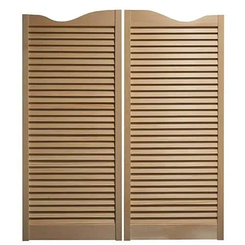 Louvered Swinging Cafe Doors