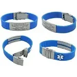 Universal Medical Data Sport Medical ID Bracelet for Men and Women, Custom Engraved, Emergency Medical ID Card for Your Emergency Medical Information