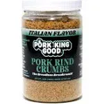 Pork King Good Style Pork Rind Crumbs, Italian (12 oz)