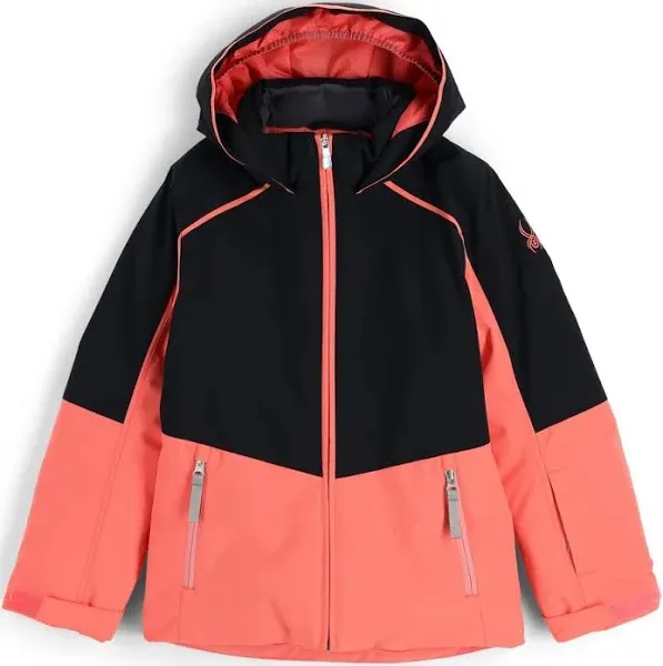 *NEW* Spyder Girl&#039;s Conquer Snow Ski Winter Jacket Bahama Blue |  12 Big Kids